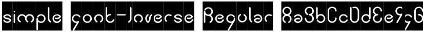 simple font-Inverse Regular font