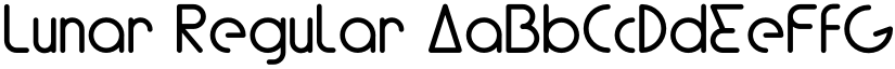 Lunar Regular font