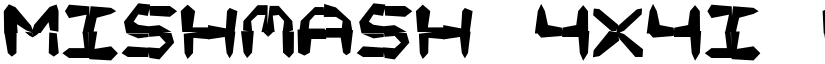 Mishmash 4x4i BRK font
