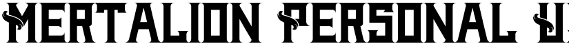 Mertalion Personal Use Regular font