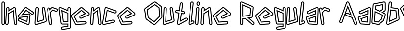 Insurgence Outline Regular font
