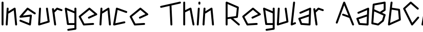 Insurgence Thin Regular font