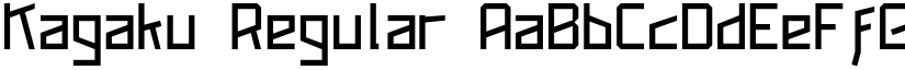 Kagaku Regular font