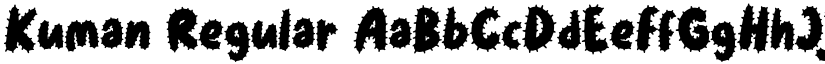 Kuman Regular font
