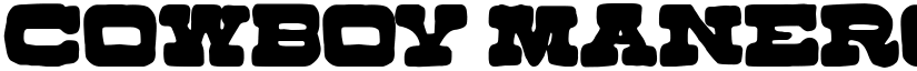 Cowboy Manero Regular font