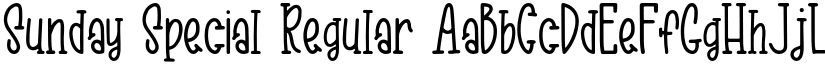Sunday Special Regular font