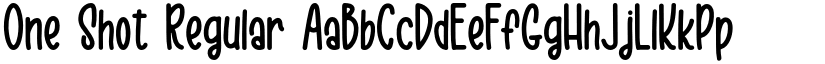 One Shot Regular font