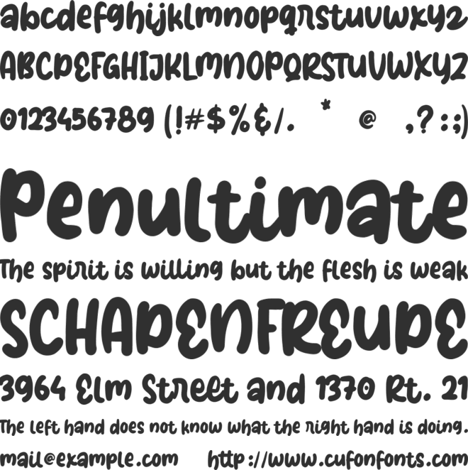 Valeerie Morrie font preview