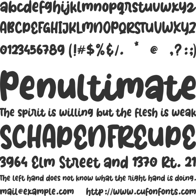 Valeerie Morrie font preview