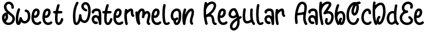Sweet Watermelon font download