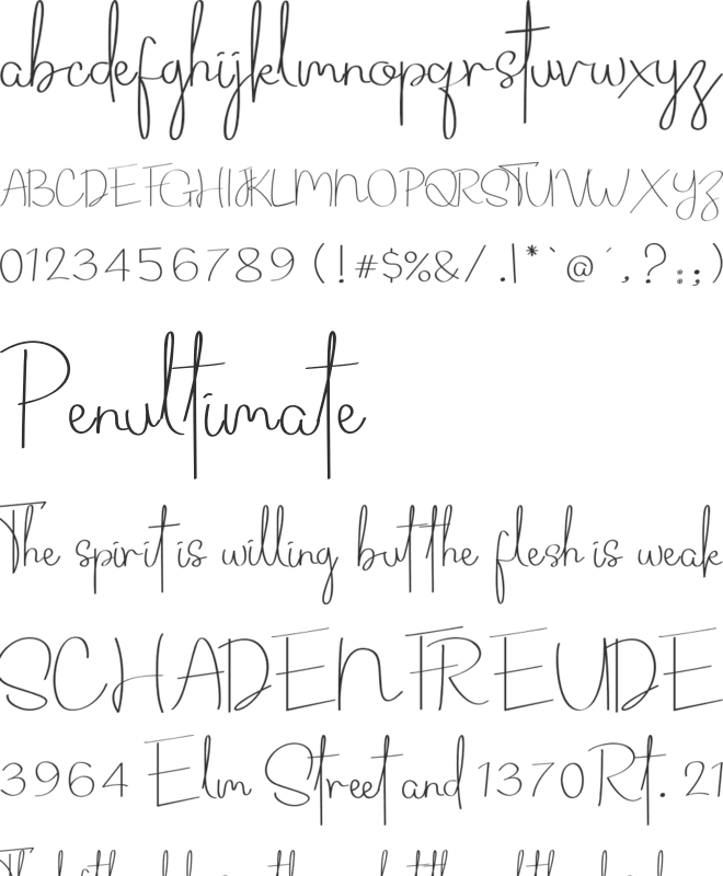 Routhem font preview
