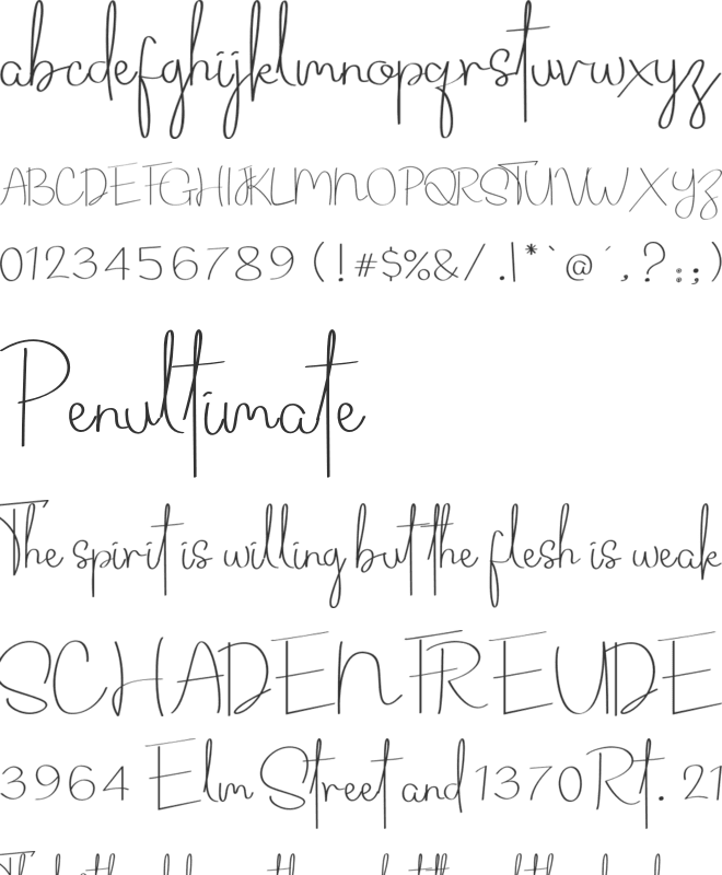 Routhem font preview