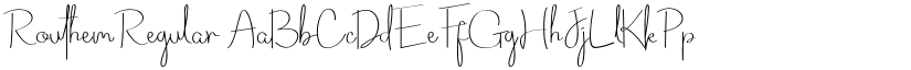 Routhem font download