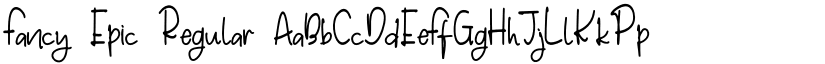 Fancy Epic Regular font