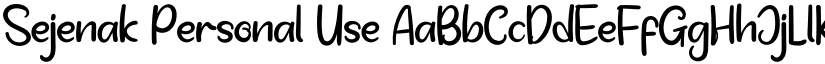 Sejenak font download