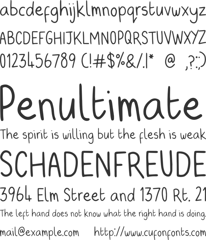 Arnie font preview