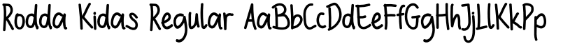 Rodda Kidas Regular font