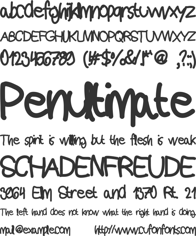 roundmol font preview