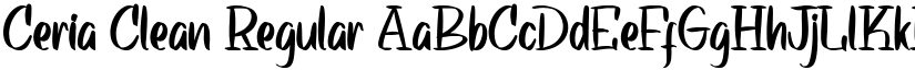 Ceria Clean Regular font