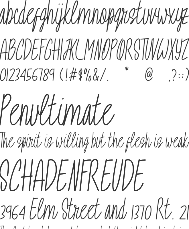 Avoratu font preview