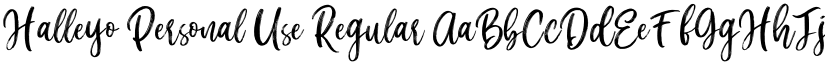 Halleyo Personal Use Regular font