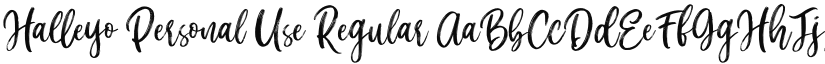 Halleyo Personal Use font download