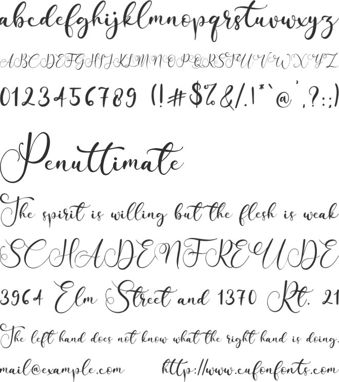 Simply Sugary font preview
