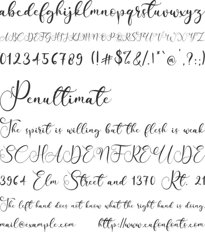 Simply Sugary font preview