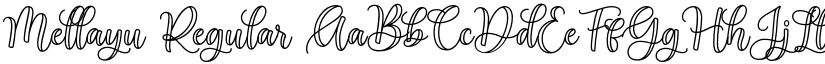 Mellayu Regular font