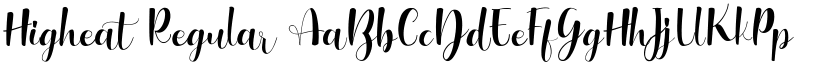 Higheat Regular font