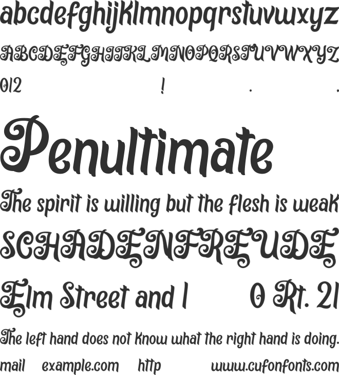 Rellieva font preview