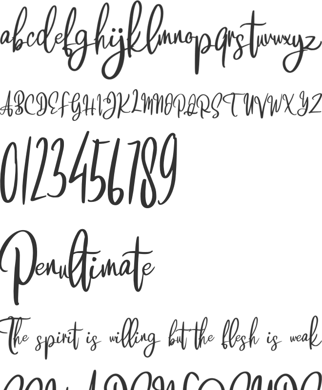 Brattsoon FREE font preview