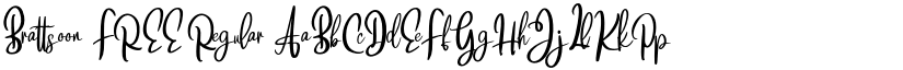 Brattsoon FREE Regular font