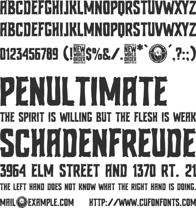 New World Order font preview