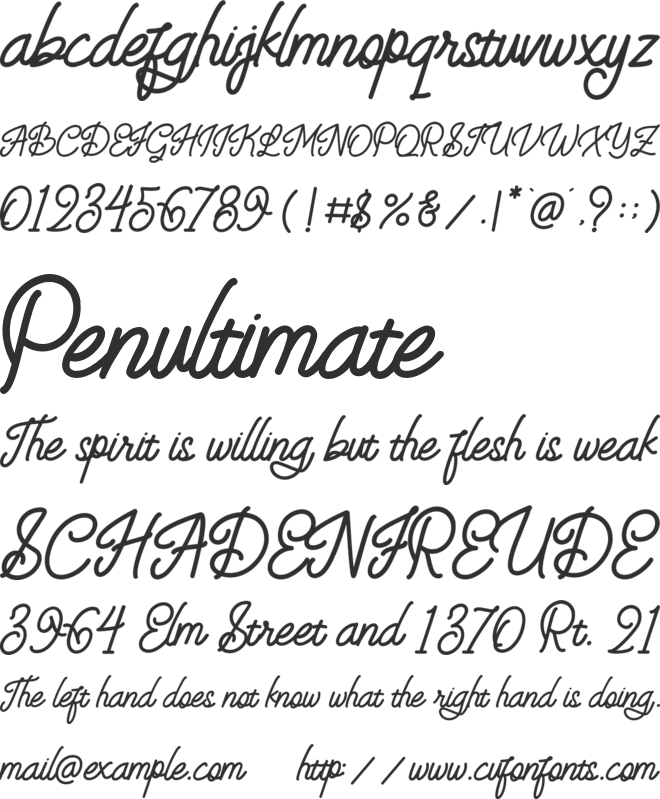 Eastsiders font preview