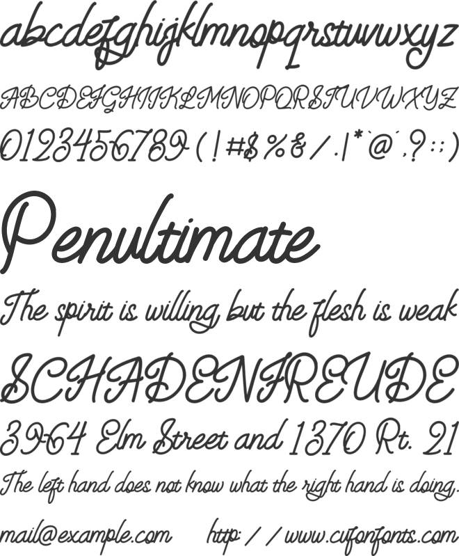 Eastsiders font preview