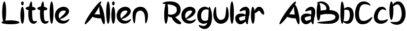 Little Alien Regular font