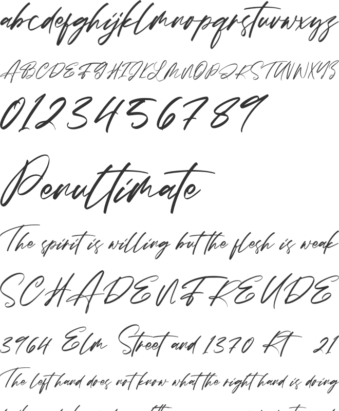 Ambattur Sign font preview