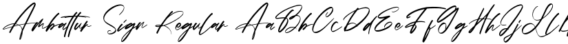 Ambattur Sign Regular font