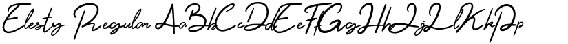Elesty Regular font