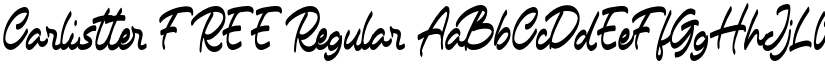 Carlistter FREE Regular font