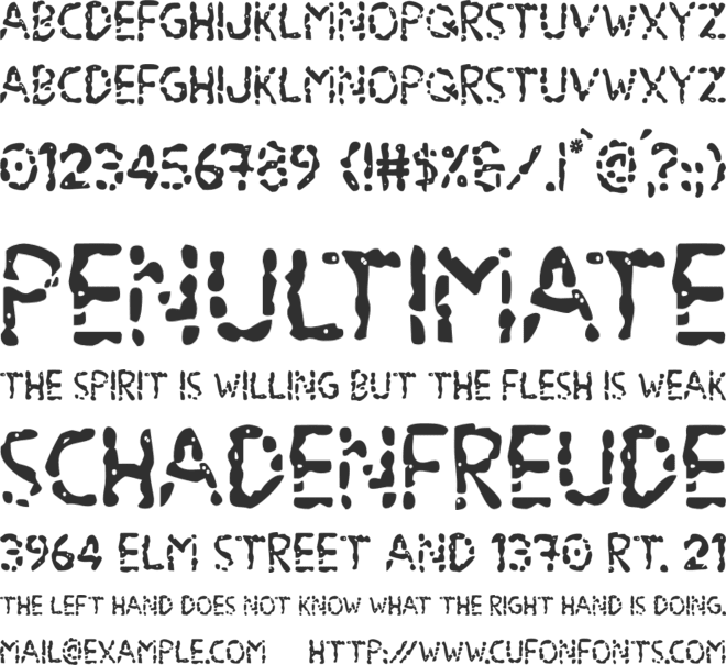 Blood Drenched font preview