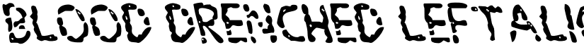 Blood Drenched Leftalic Regular font