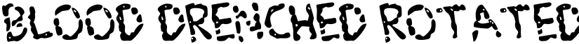Blood Drenched Rotated Regular font