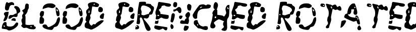 Blood Drenched Rotated 2 Regular font