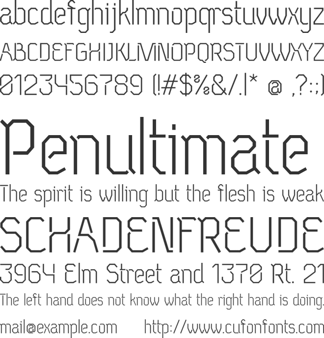 Neu Eichmass font preview