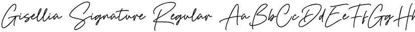 Gisellia Signature font download