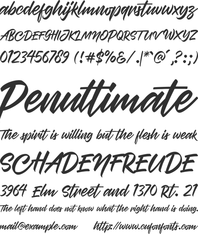 Brothership font preview