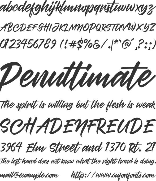 Brothership font preview