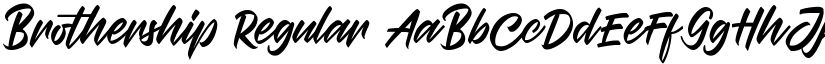 Brothership Regular font